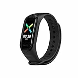 OPPO Band Sport Tracker Smartwatch con Display AMOLED a Colori 1.1'' 5ATM Carica Magnetica, Impermeabile 50m, Pedometro Fitness Cinturino Cardiofrequenzimetro, Versione Italia, Colore Black