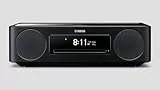 Yamaha TSX-N237D Sistema all-in-one con MusicCast, ricarica wireless smartphone, Wifi, Bluetooth, Airplay2, CD, USB. Colore:Nero