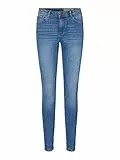 Vero Moda VMTANYA MR S Piping Jeans VI349 Noos Skinny, Blu (Medium Blue Denim Medium Blue Denim), S / 32L Donna