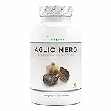 Aglio nero 15:1 Estratto - 180 Capsule da 750 mg - Premium: Con S-Allylcysteine (SAC) - Fermentato - Inodore - Testato in laboratorio - Altamente dosato - Vegan