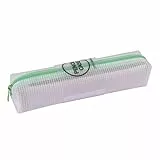 APLI 18700 - Borsa traslucida con cerniera Nordik Collection Custodia traslucida con cerniera VERDE. Dimensioni 210 x 45 x 45 mm