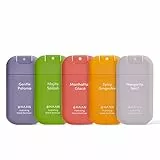 HAAN - Confezione 5 Spray igienizzante per le mani idratante con aloe vera - Hand sanitizer ricaricabile Colección Shake it up 5x30ml
