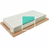 Foppapedretti Materassino in Memory per Culla Lettino 64x124 Alto 14cm, Antisoffoco, Rivestimento Sfoderabile e Lavabile con Tessuto in Fibra di Legno, Disp. Medico Detraibile