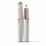 Finishing Touch Flawless Brows, Epilatore per Sopracciglia Indolore, Sicuro per Pelli Sensibili con Testina Ipoallergenica Placcata Oro 18 Carati, Bianco
