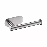 Ibergrif MK34052 Porta Carta Igienica Adesivo Portarotolo Carta Igienica Acciaio Inox per Bagno e Toilette,Acciaio Inossidabile