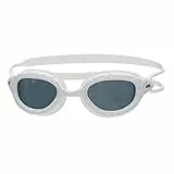 Zoggs Predator, Occhialini da Nuoto Unisex Adulto, Bianco/Smoke