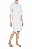 Emporio Armani Women's Logomania Dress, Bianco, M Donna
