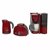 Theo Klein 9580 Bosch Breakfast Set I Set da cucina composto da tostapane, macchina da caffè e bollitore I Giocattolo per bambini dai 3 anni in su