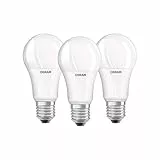 Osram LED Base Classic A Lampada, a Forma di Lampadina con Attacco E27, non dimmerabile, Sostituisce 100 watt, Opaca, Bianco Freddo, 4000 Kelvin, Confezione da 3