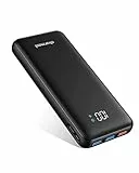 Charmast Power Bank 23800mAh USB C 20W QC PD 3.0 Powerbank Carica Rapida con LED Display Caricatore Portatile con 4 uscite e 2 ingressi Compatibile per iPhone Samsung Huawei Smartphone Tablet