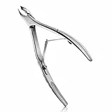 FERYES, Tagliacuticole con spintore, tagliacuticole professionale 2 in 1, pinza per cuticole a mascella completa da 6 mm, strumento di rimozione cuticole in acciaio inossidabile