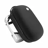 AUBIKA per Oculus Quest 2 Custodia, Custodia in Pelle Rigida con Cinturino a Mano e Intarsio Personalizzato, Custodia da Viaggio per Meta Quest 2, Cinturino Elite e altri Accessori (nero)