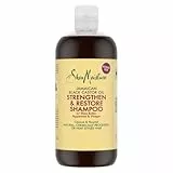Shea Moisture, shampoo rinforzante e riparatore, a base di olio di ricino nero Giamaicano, 506 ml