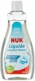 Nuk Liquido detergente speciale per biberon | 500 ml | prodotto ideale per la pulizia di biberon, tettarelle e accessori | senza profumo | pH neutro | flacone al 100% riciclato