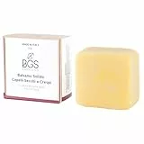 Balsamo Solido Bio Idratante per Capelli Secchi e Sfibrati con Karitè e Argan, 100% Artigianale Biologico Italiano Naturale Vegano Ecologico