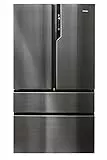 Haier HB26FSNAAA - Frigorifero Cube 4 Porte, Finitura Iconic Black, Libera installazione, ABT luce UV antibatterica, Nero - Iconic Black