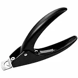 Sularpek Nail Art Side Cutter, 1 pcs Acrilico False Nail Clipper, Professionale Tagliaunghie per Nnghie Finte, per Manicure, Pedicure, Cura delle Unghie, Salone di Bellezza a Casa Tua (Nero)