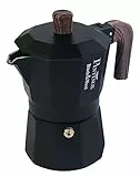 PINTINOX Caffettiera Moka Black&Wood 3 tazze