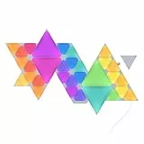 Nanoleaf Shapes Mini Triangle Starter Kit Bundle, 32 Triangoli Luminosi LED RGBW Smart (28 Mini + 4 Triangoli), Applique da Parete Interno Modulari, Luci Led 16M Colori WiFi, Sincronia Musica, Alexa