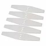 AUNMAS 5 Lame di Ricambio per Tagliaerba, Filo di Acciaio, Decespugliatore, Testa di Taglio, Lame per Testa di Tosaerba Elettrica, Motosega, Attrezzo da Giardino per Tagliare L'erba