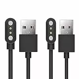 Blueshaweu Caricatore magnetico compatibile con XINGHESF P58 Smartwatch,Magnetico caricatore USB 3,3ft compatibile con DEKELIFE P58/MIGOUFIT P58/XINGHESF P58 Smartwatch (nero e nero)