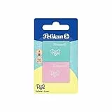 Pelikan Gomme da Cancellare, in Colori Pastello, Gomma per Matite in Grafite, con Angoli Smussati, Confezione da 2 pezzi