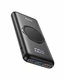 Charmast Power Bank Wireless 20000mAh, 22.5W USB A & 20W USB C PD QC 3.0 Caricatore portatile Carica Rapida LED Display Batteria Portatile con 4 uscite & 3 Ingressi per smartphones e Tablet