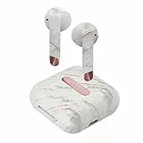 Sbs Jaz Auricolari Hoox True Wireless Stereo Effetto Marmo, Tws Senza Fili, Basetta di Ricarica da 400 Mah, Fino a 4 Oredi Musica e Chiamate, Funzione Mono con Tecnologia Dual Leader
