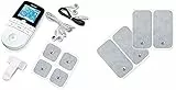 Beurer EM 49 Elettrostimolatore Digitale TENS EMS con Funzione Massaggio Relax + Beurer 66101 Elettrodi Grandi, 4 Pezzi