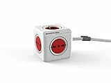 Allocacoc PowerCube Extended IT; - Multipresa Cubo Powercube, 3 prese da 10/16A, 2 prese Schuko + 10A - Cavo 1.5M
