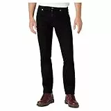 Wrangler Texas Slim Jeans, Black Valley, 44W x 36L Uomo