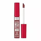 Rimmel London Rossetto Liquido Lasting Mega Matte, Rossetto Liquido a Lunga Durata per Labbra Morbide con Finish Mega Matte, Formula Vegana con Squalane e Olio di Cocco - 210 Rose & Shine, 7.4ml