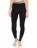 Calvin Klein Legging 1p Legwear Logo Lissy Socks Calzini, Nero, L Donna