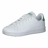 adidas Advantage, Sneakers Unisex - Bambini e ragazzi, Bianco Ftwr White Green Core Black LKK18, 36 2/3 EU