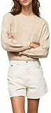 Pepe Jeans Tessa ,Maglia a manica lunga Donna, Beige(Buff), M