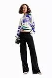 Desigual Maglione ebro Felpa, Bianco, S Donna