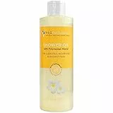 PraNaturals Olio Doccia con Monoi Polinesiano - Detergente e nutriente, Lascia la pelle morbida e luminosa – Fragranza al Cocco e Frangipani - Formula di derivazione naturale - Vegan e Cruelty Free