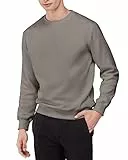 Felpa Uomo Senza Cappuccio | No Logo | Cotone Premium | Basic - Sportivo - Casual | Senza Zip | Semplice Tinta Unita