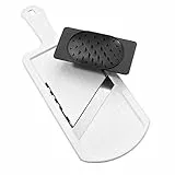 Fackelmann Mandolina Affetta Verdure una lama regolabile in acciaio Inox, dotato di paradito Permette di fare fette spesse da 1 a 6 mm Dimensioni 32x12x3,5 cm