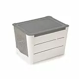 Snips Porta Patate | Contenitore Per Cibi | 3 Kg | Colore Bianco Grigio | Made in Italy | 0 %Bpa