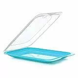 TATAY Set di 3 unità di Contenitori Alimentari per Salumi Fresh, Polypropylene, Turquoise, 17 x 3,2 x 25,2 cm