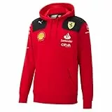 PUMA Scuderia Ferrari - Felpa con Cappuccio della Squadra 2023 - Rosso - Uomo - Taglia: XXL