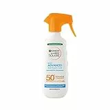 Garnier Ambre Solaire Advanced Sensitive Spray Gachette Protettivo Ceramide Protect SPF50+, 270 ml