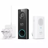 eufy Security Videocitofono Wi-Fi con HD 2K, audio a 2 vie, nessun costo mensile (richiede cavi dei citofoni esistenti, 16-24 V CA, 30 VA o superiore)