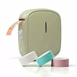 PRT Mini Etichettatrice Portatile - Ricarica USB+Etichette (3 rotolo), Bluetooth Stampante Termica iOS & Android, per Adesivi a Rilievo