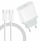 Caricatore Rapide iPhone 15 【Certificato Apple MFi】 Caricatore Rapido USB C 20W con Cavo USB C Ricarica Rapida 2M per iPhone 15/15 Plus/15 Pro/15 Pro Max/iPad Pro/Air/Mini, Samsung Galaxy S23/S22/S21