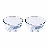 Pyrex Classic - Ciotola rotonda in vetro per forno e microonde, 0,5 l, trasparente (confezione da 2)