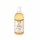 L'AMANDE - Bagnoschiuma Uomo e Donna Agrumato con Oli Essenziali Naturali, Docciaschiuma Gel Detergente e Idratante Corpo, Bagno Schiuma Delicato ad Azione Antiage - Arancia Rossa e Pistacchio, 500 ml