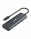Anker Hub 332 (5-in-1) con display HDMI 4K, porta dati USB-C 5x Gbps e 2 USB-A 5Gbps per MacBook Pro ed Air, Dell XPS, Lenovo Thinkpad, computer portatili HP