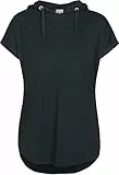Urban Classics Felpa con Cappuccio da Donna Senza Maniche in Jersey T-Shirt, Nero, 4XL